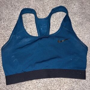 Blue Nike sports bra
